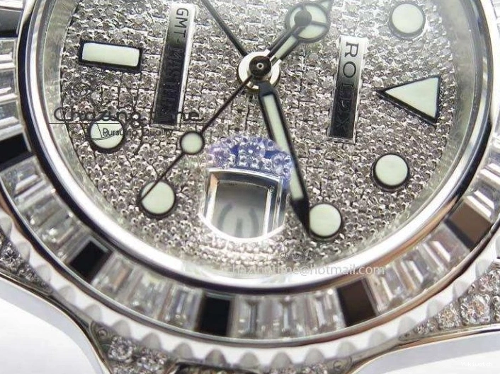 On SS 116759 Bp-Maker A3186 Dial Diamond GMT-Master II Black Crystal Ruby Bracelet SS 0403